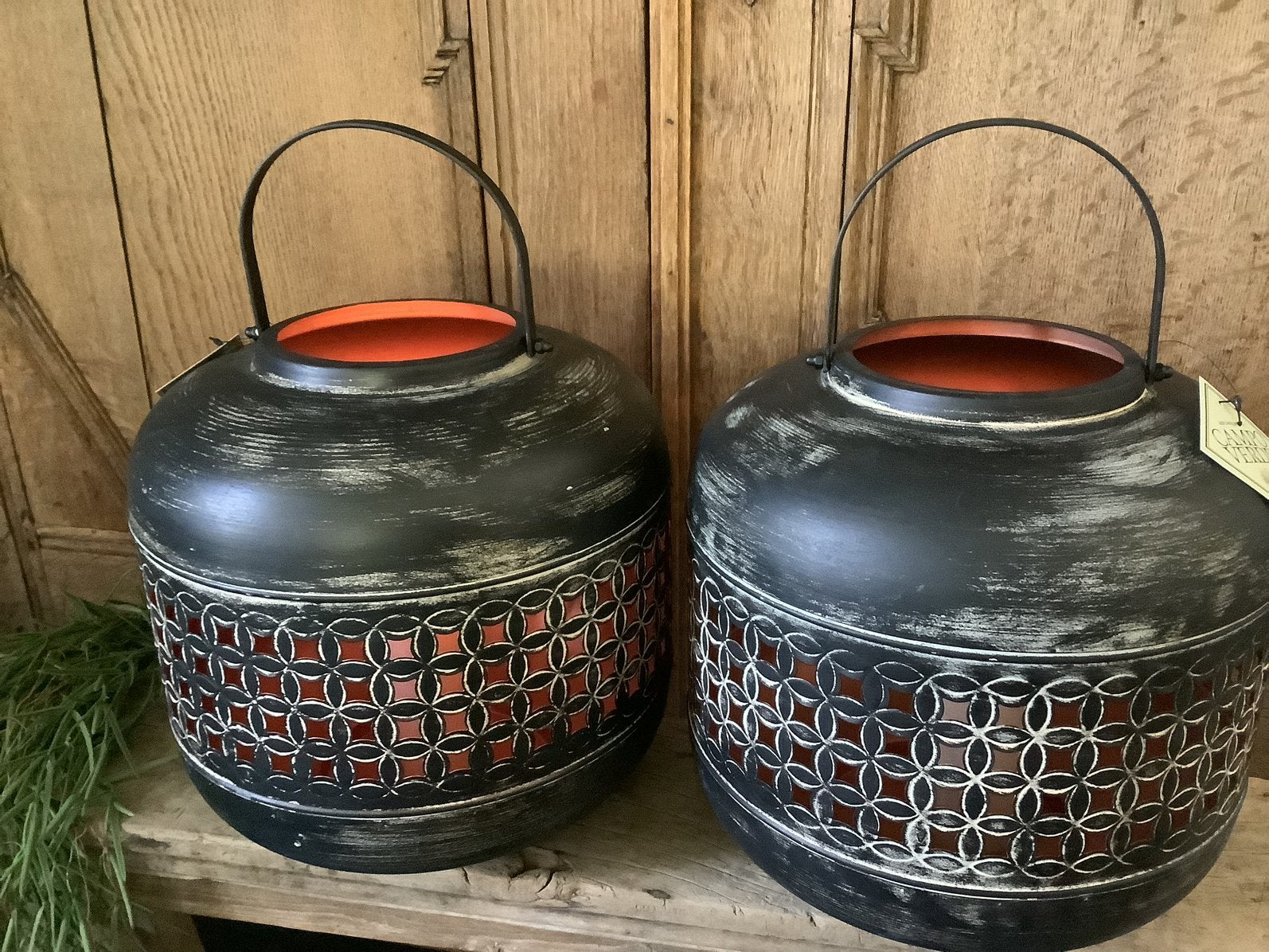 AANBIEDING fors netalen lantaarns windlichten zwart koper, Ophalen of Verzenden, Nieuw
