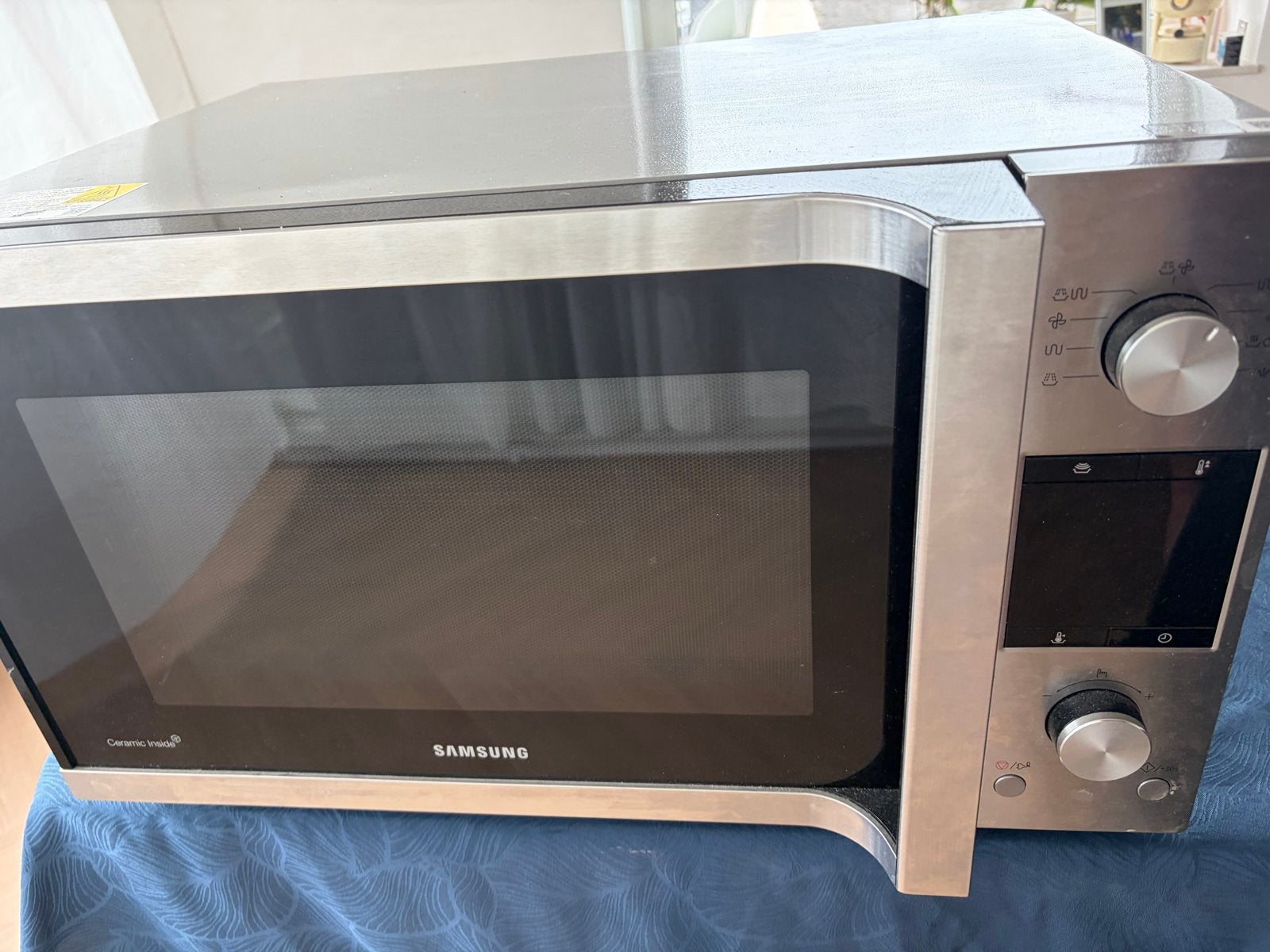 Samsung Combimagnetron - Zilver/Zwart, Ophalen, Combimagnetron, Gebruikt, Grill