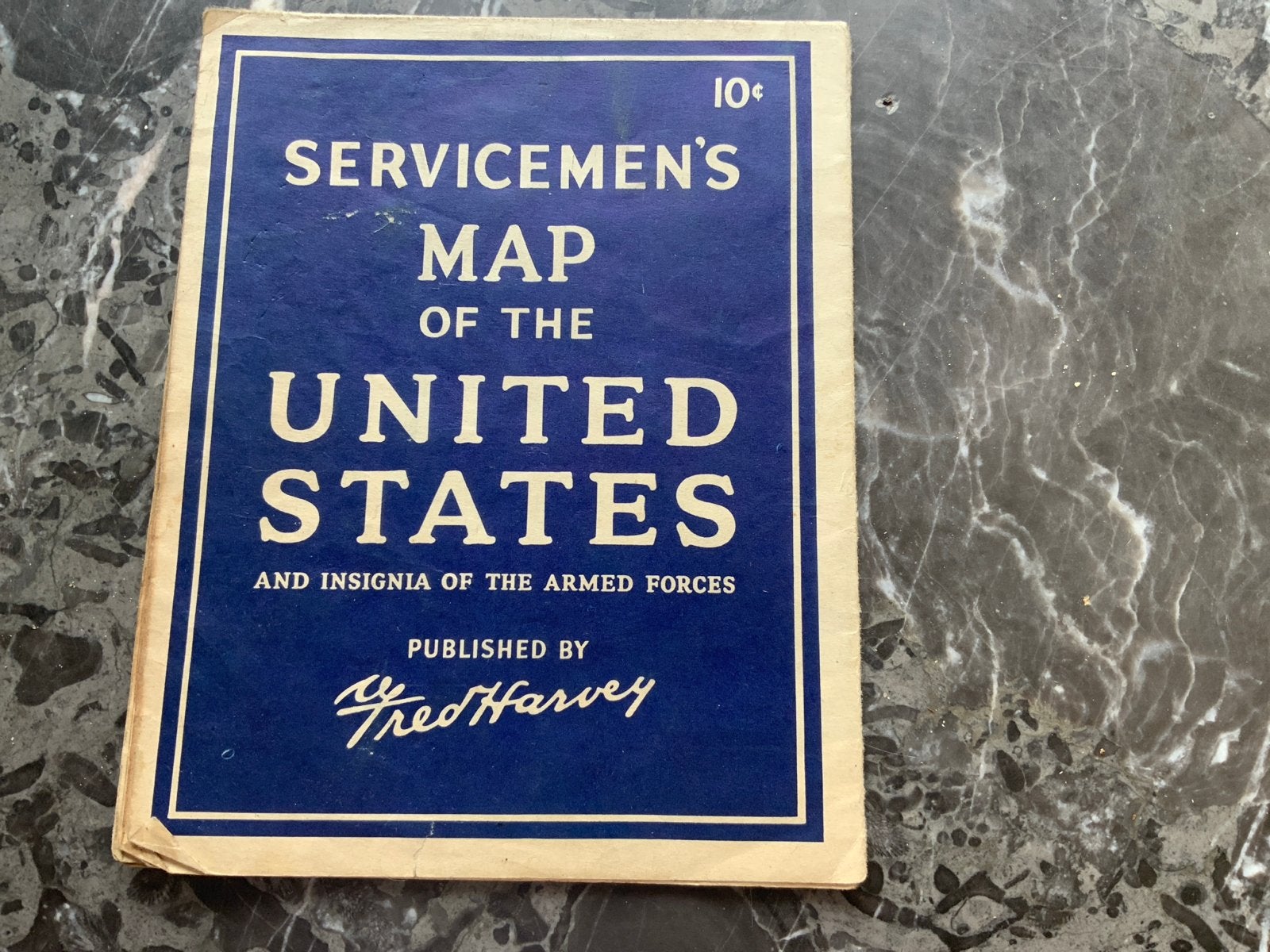 Servicemen's Map of the United States - WOII, Verzenden
