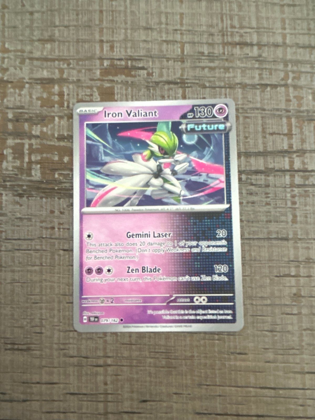 Pokemon kaart: Iron Valiant (Future) - 079/162, Ophalen of Verzenden, Zo goed als nieuw, Losse kaart