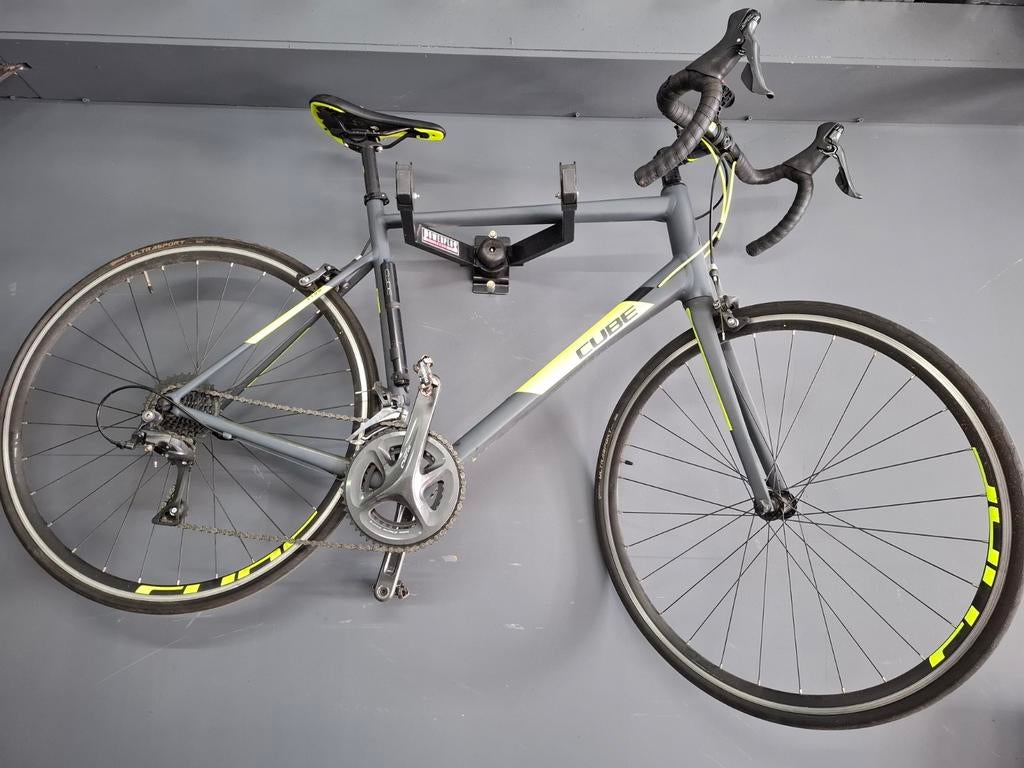Cube racefiets - Grijs/Geel - Zo goed als nieuw, Fietsen en Brommers, Fietsen | Racefietsen, Overige merken, 28 inch, Aluminium