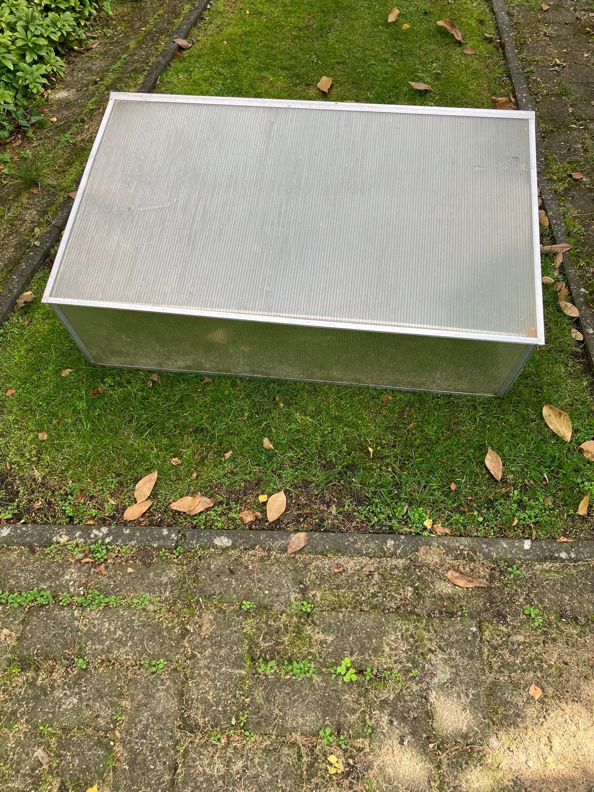 Kweekbak/Koude bak met aluminium frame en polycarbonaat, Ophalen, Kweekkas, Aluminium, Polycarbonaat