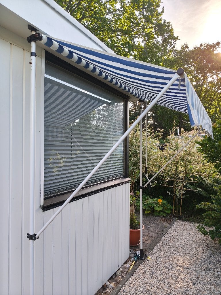 Sunshade Canopy extendible - manual, Tuin en Terras, Zonneschermen, Ophalen, Nieuw, Minder dan 250 cm, 150 tot 300 cm