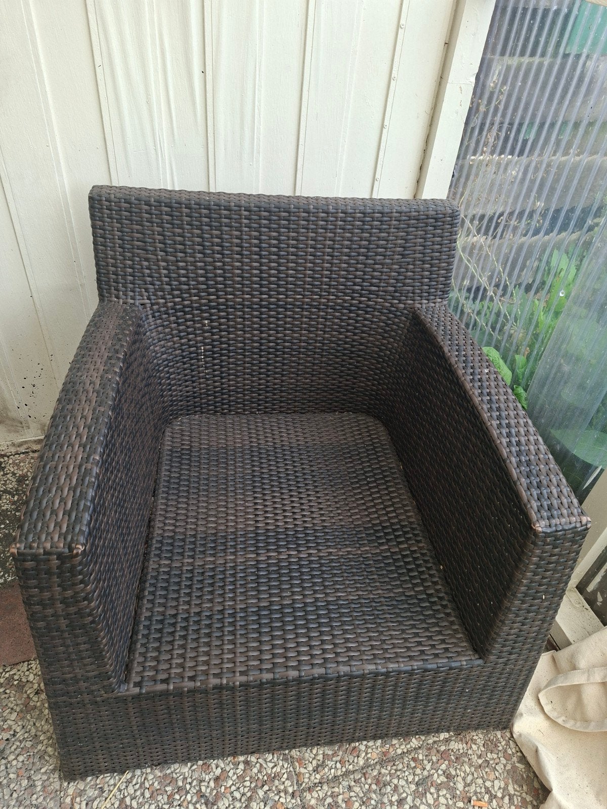2 gratis loungestoelen, Gebruikt, Loungeset, Wicker, Stoel