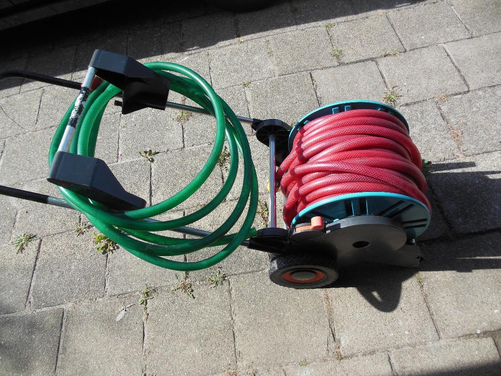 Slanghaspel, Ophalen, Gebruikt, Tuinslanghaspel
