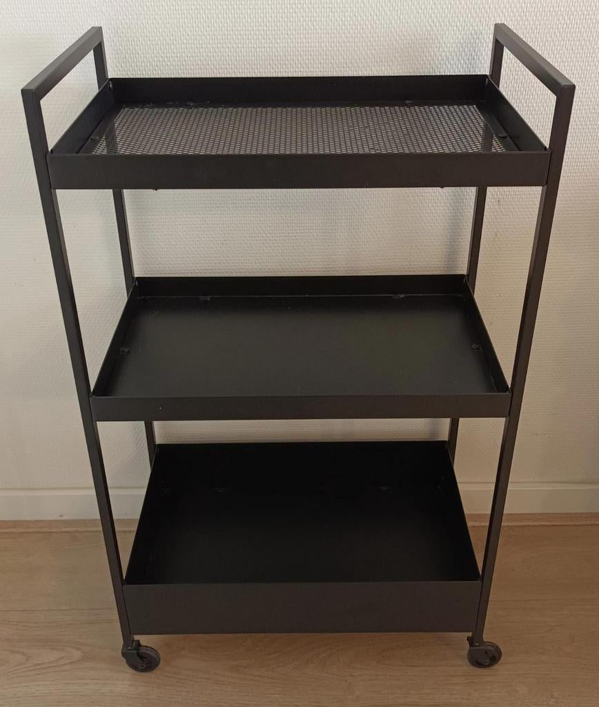 IKEA NISSAFORS Trolley - Zwart, Goede Staat, Ophalen of Verzenden