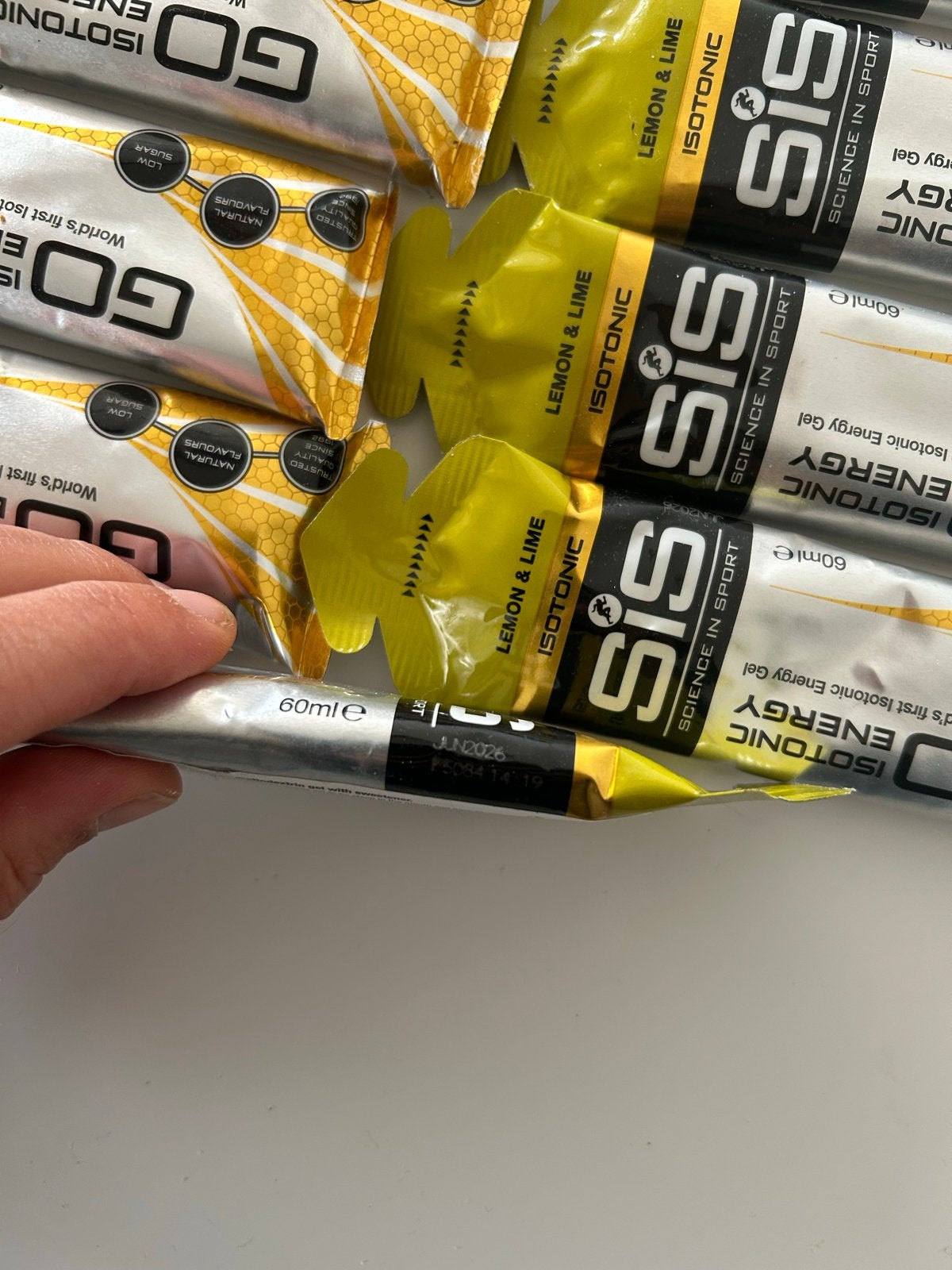 SIS GO Isotonic Energy Gels - Lemon & Lime (30 stuks), Verzenden, Nieuw, Poeder of Drank