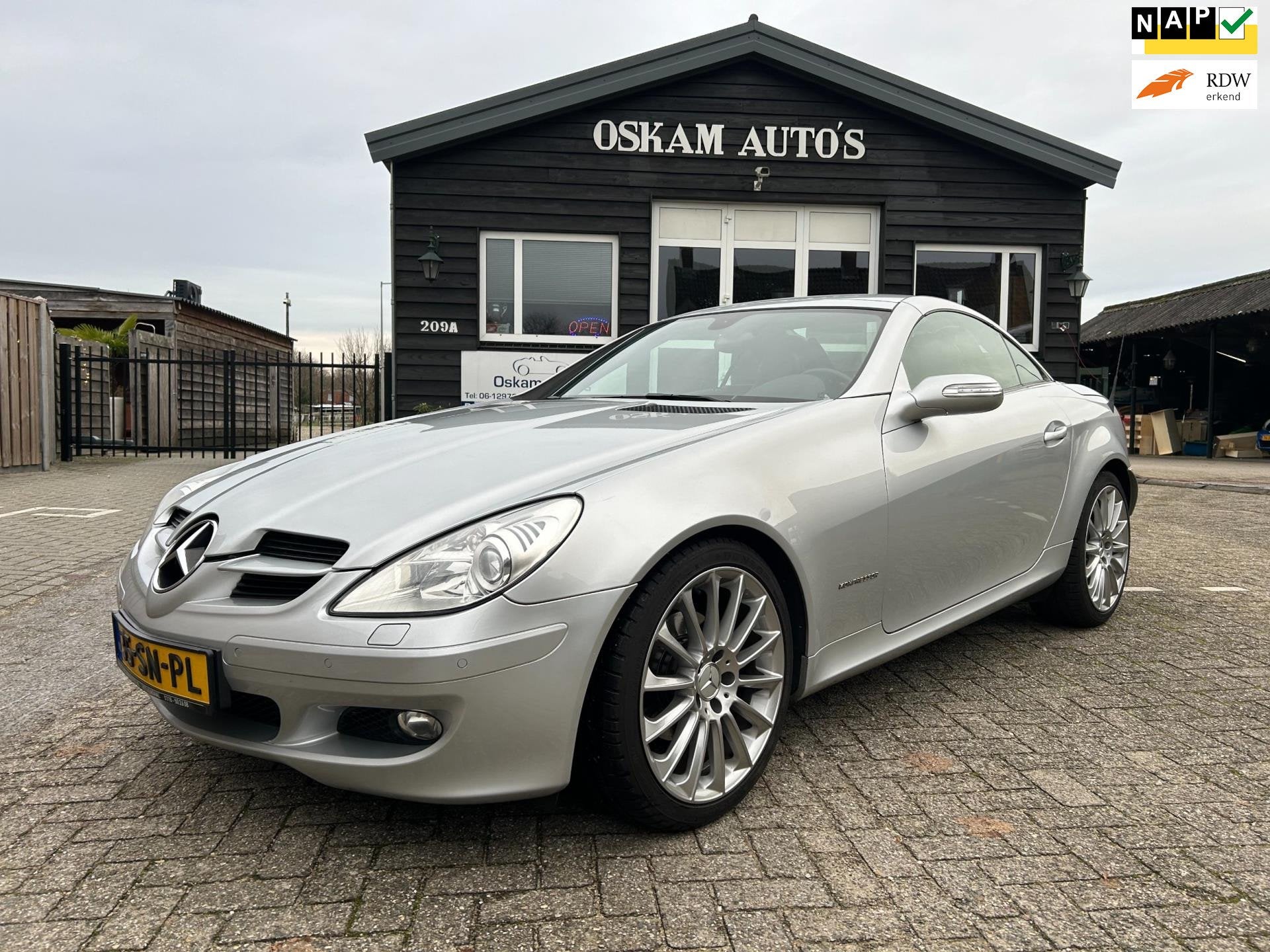 Mercedes-Benz SLK-klasse 200 K NL-auto org. 89.561 km Automa, Automaat, Dealer onderhouden, Achterwielaandrijving, Gebruikt
