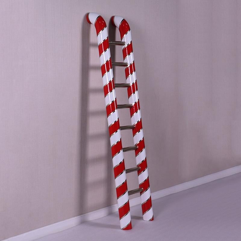 Candy Cane Ladder beeld 6 ft. Hoogte 180 cm, Diversen, Ophalen, HorecaBeelden, Nieuw, HorecaBeelden