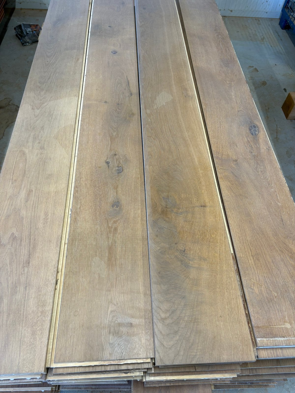 40m2 prachtige eiken multiplank vloer 22 breed!, Ophalen, Vloerdelen of -planken, Zo goed als nieuw, 10 m² of meer