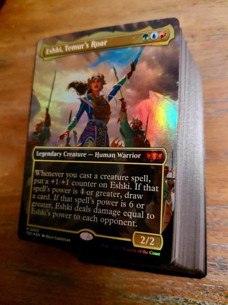 Mtg commander deck eshki tarkir dragonstorm, Verzenden, Zo goed als nieuw, Speeldeck