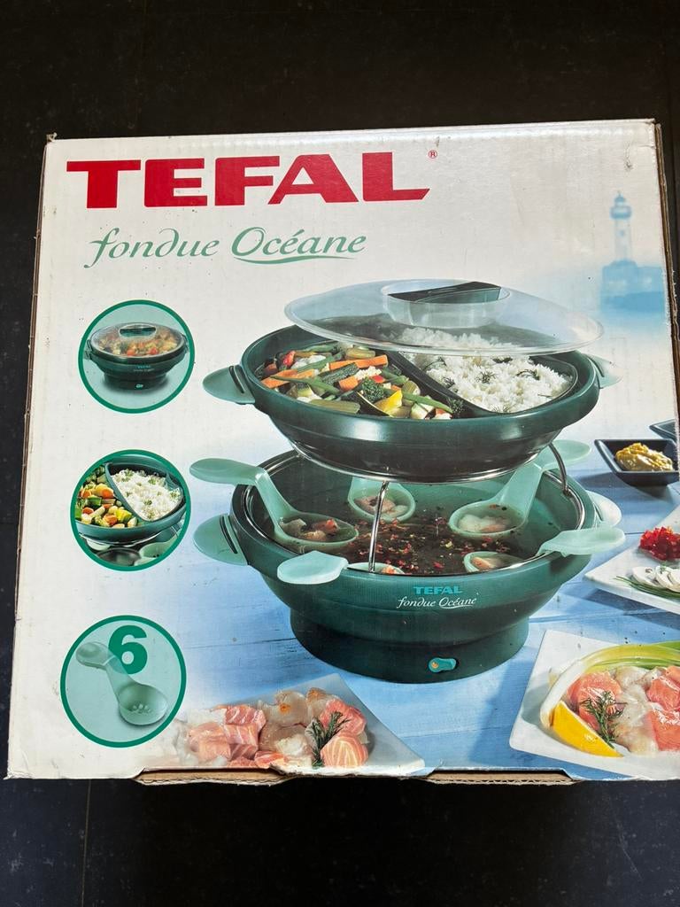Tefal Fondue Océane - Chinese fonduepan, Ophalen, Gebruikt, Elektrisch, Fondueset