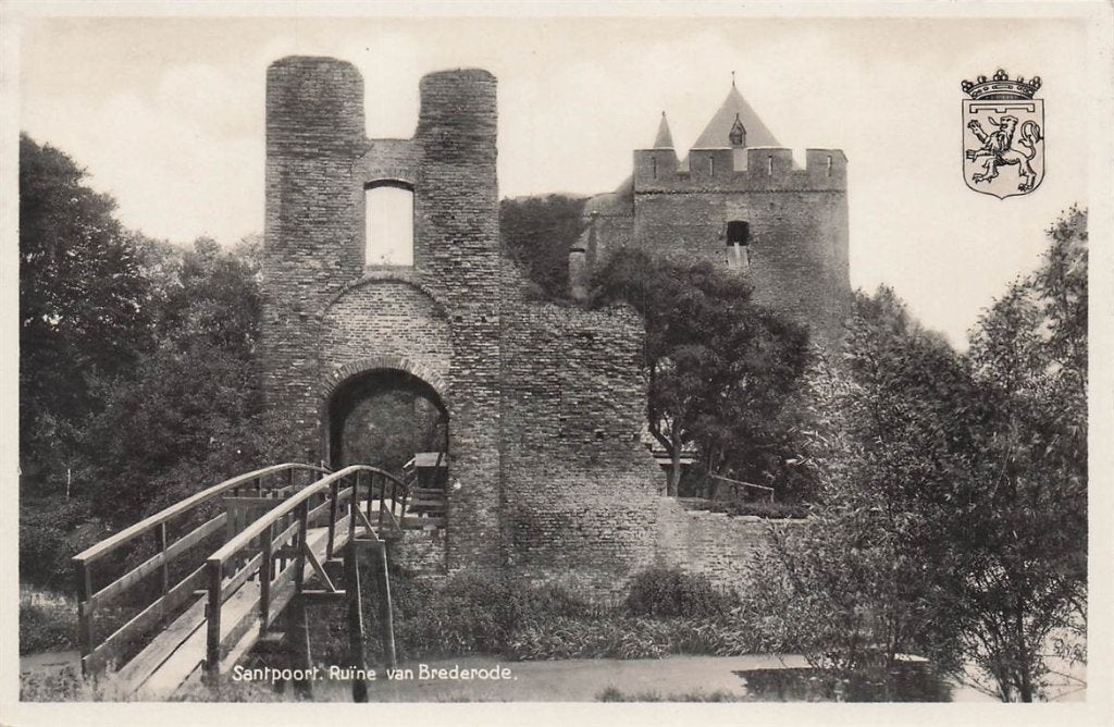 702-480-047 Santpoort Ruine Van Brederode, Verzenden, Voor 1920, Noord-Holland
