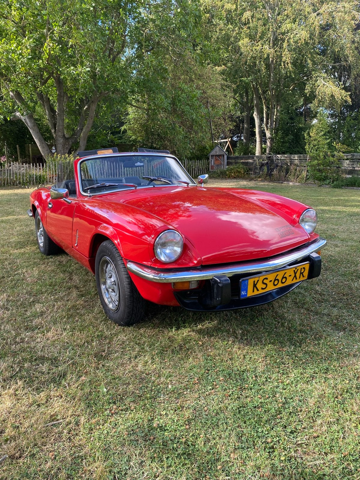 Triumph Spitfire 1.5 TC 1978 Rood, Auto's, Cabriolet, Origineel Nederlands, Handgeschakeld, Particulier