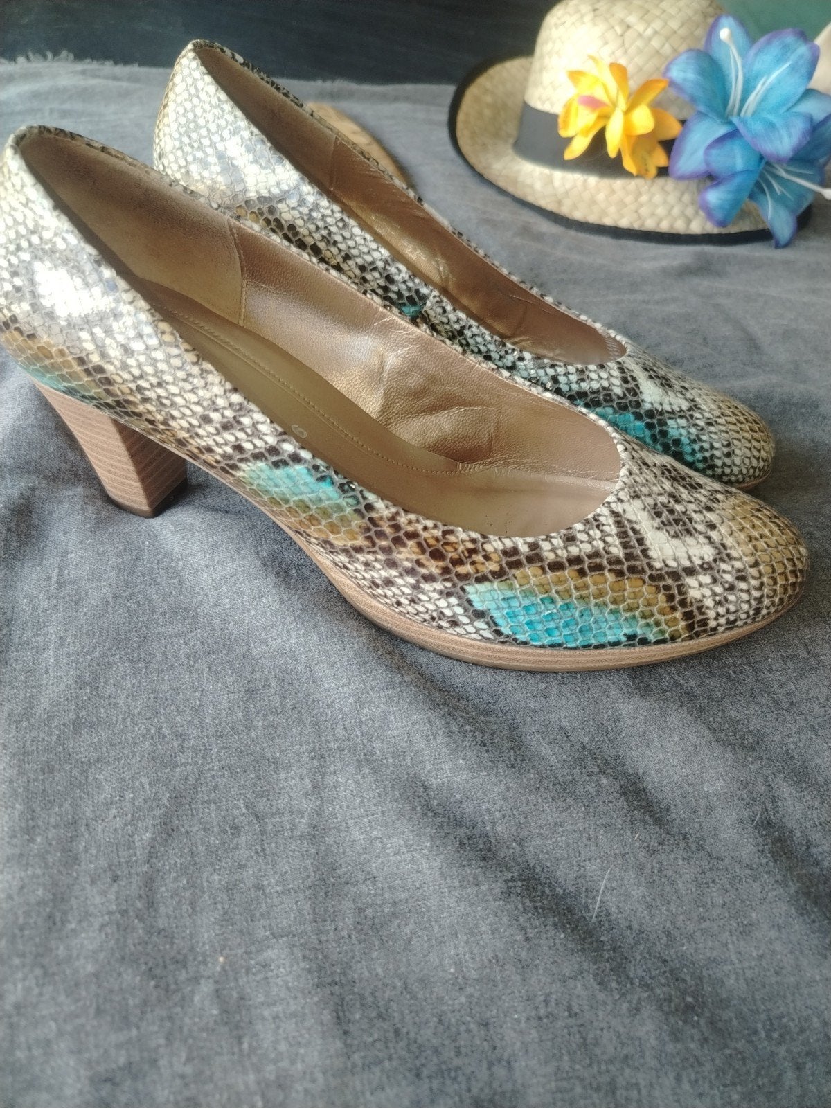 Gabor Pumps met Slangenprint en Hak, Pumps, Overige kleuren, Gabor, Ophalen of Verzenden