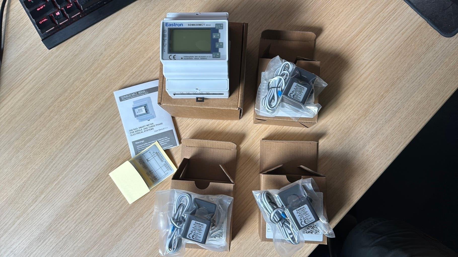 Eastron SDM630MCT 3-fase energiemeter + 3x CT-klemmen nieuw!, Ophalen of Verzenden, Nieuw, Overige merken, Overige typen