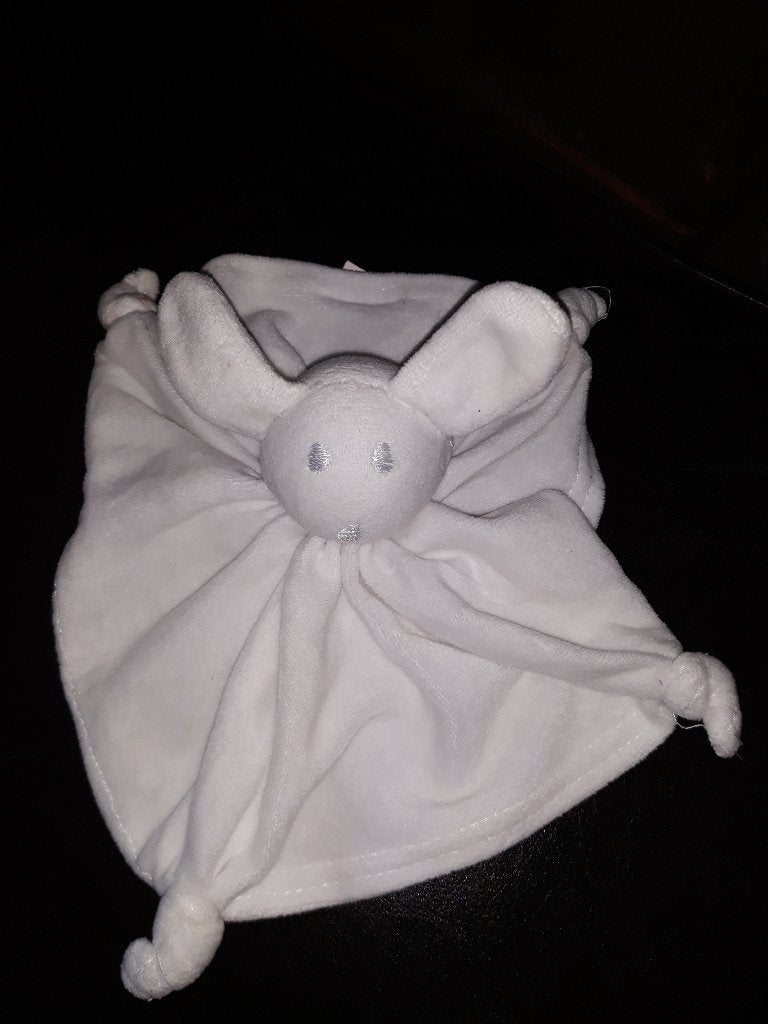la petite couronne konijn doekje 2x wit 2x roze velours, Ophalen of Verzenden, Wasbaar, Klein (minder dan 20 cm), Wit