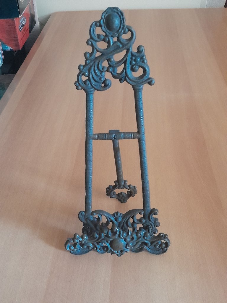 Vintage Gietijzeren Statief / Ezel voor boek of schilderij, Ophalen