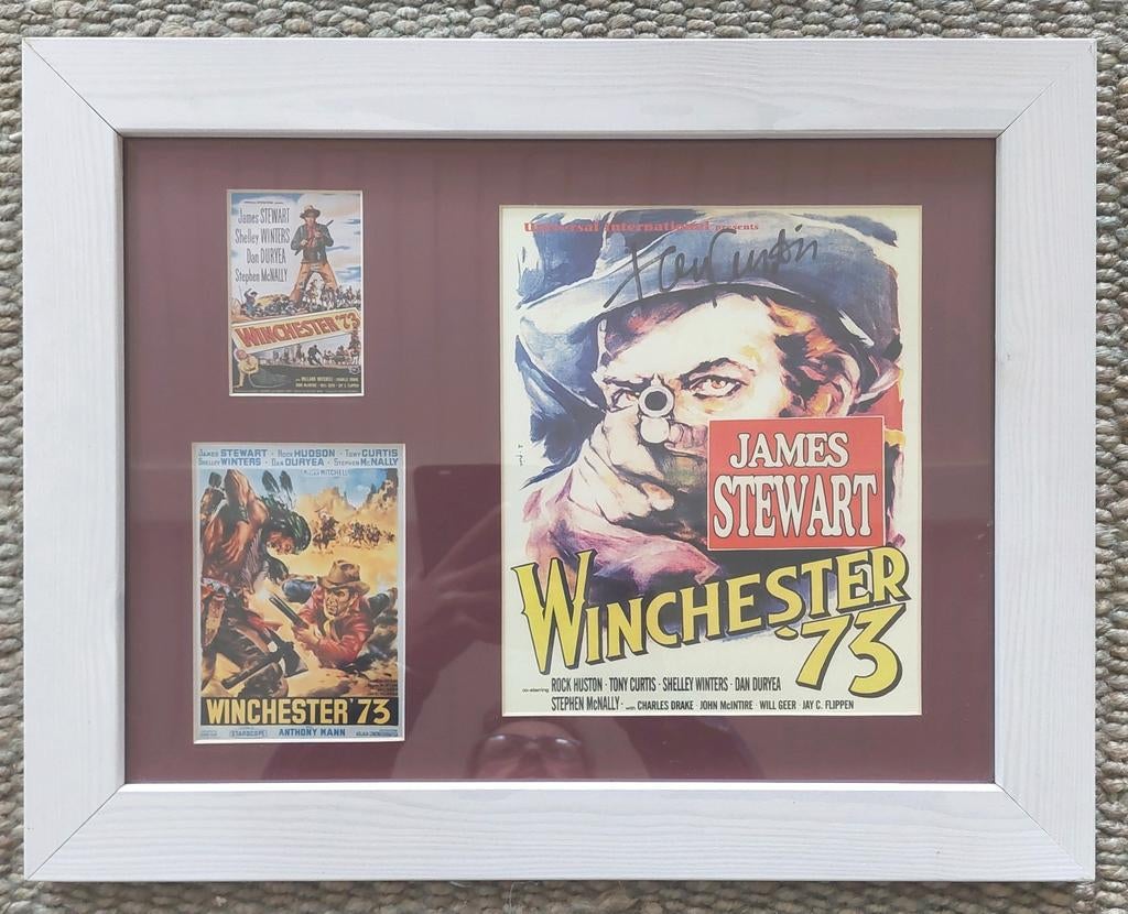 Gesigneerde filmposter Tony Curtis Western film poster USA, Ophalen of Verzenden, Zo goed als nieuw, Film, Poster