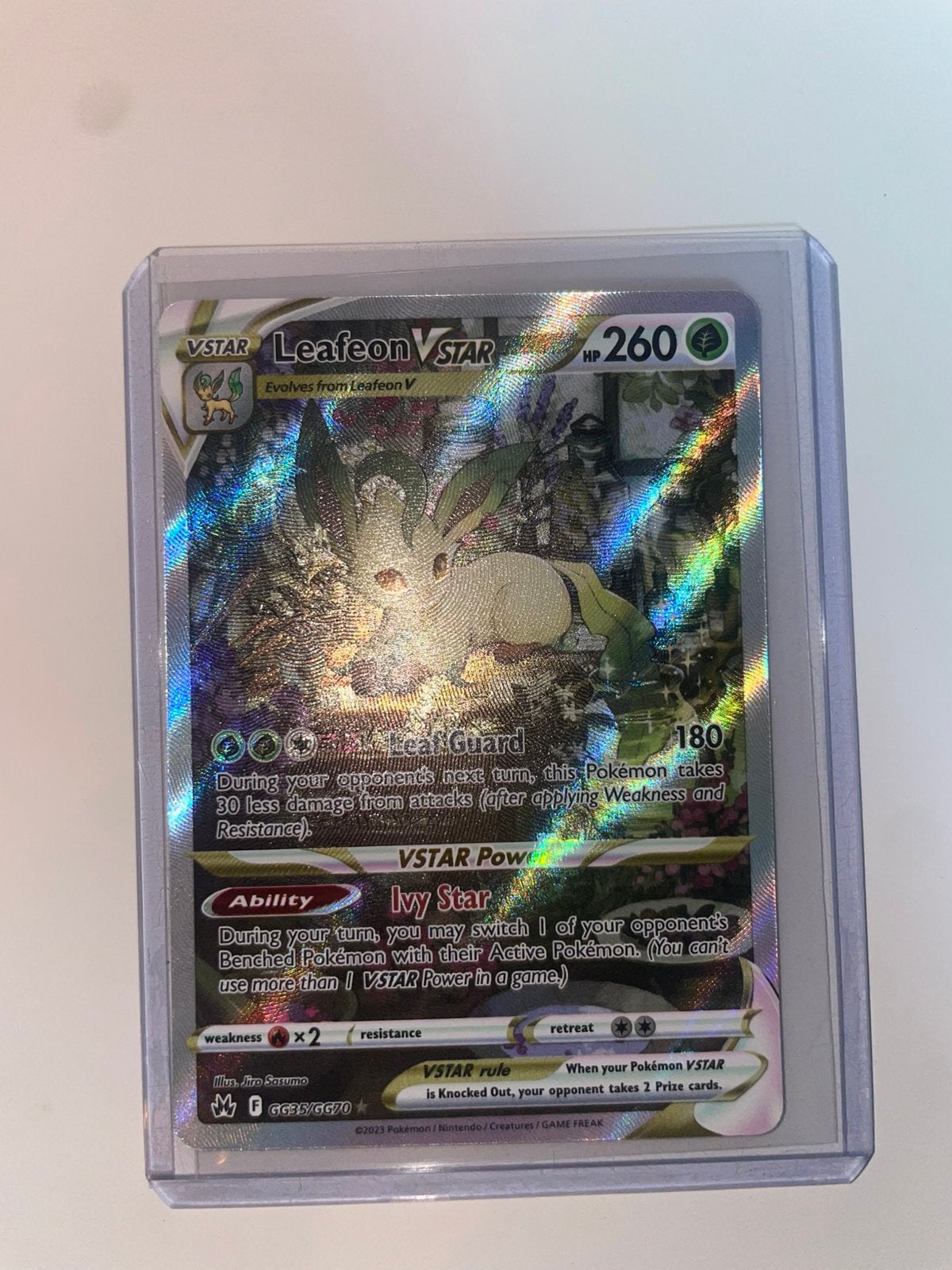 Pokémon Leafeon VSTAR GG35/GG70 – Crown Zenith, Ophalen of Verzenden, Zo goed als nieuw