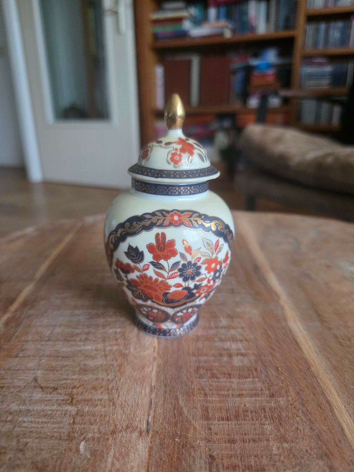 Japanse Imari gemberpot Gold Kanaki – porselein – 12,5 cm, Ophalen of Verzenden