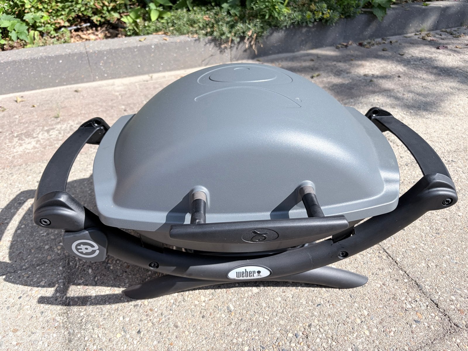 Weber Q1400 elektrische barbecue met hoes, Tuin en Terras, Elektrische barbecues, Ophalen, Zo goed als nieuw