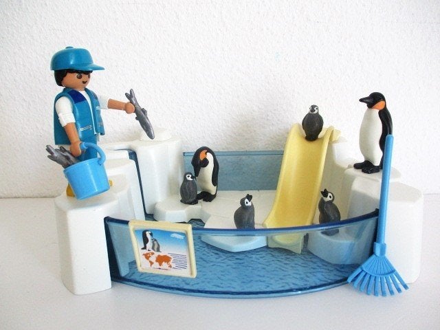 playmobil pinguin bassin 9062, Ophalen of Verzenden, Zo goed als nieuw