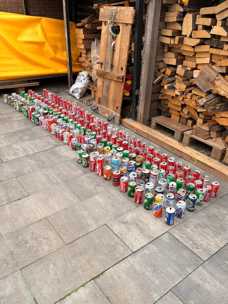 187 Vintage Frisdrank Blikjes - Coca Cola, Pepsi, Fanta, Ophalen, Gebruikt, Frisdrank, Overige merken