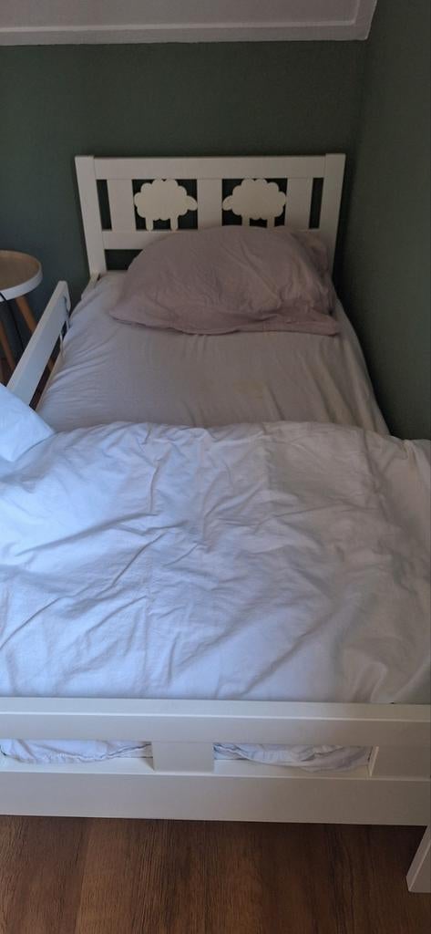 Ikea Kinderbedje wit met uitvalbeveiliging, Kinderen en Baby's, Kinderkamer | Bedden, Gebruikt, Minder dan 140 cm, Minder dan 70 cm