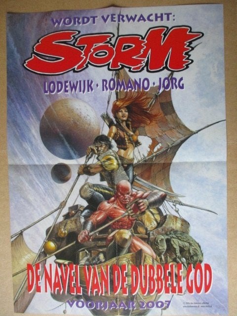 adv11081 storm poster, Ophalen, Overige figuren, Gebruikt, Plaatje, Poster of Sticker