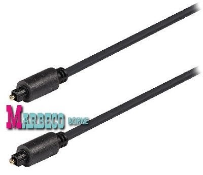 Optische Audiokabel, König Toslink male kabel, 1 meter, Ophalen, König, Nieuw, Marbeco