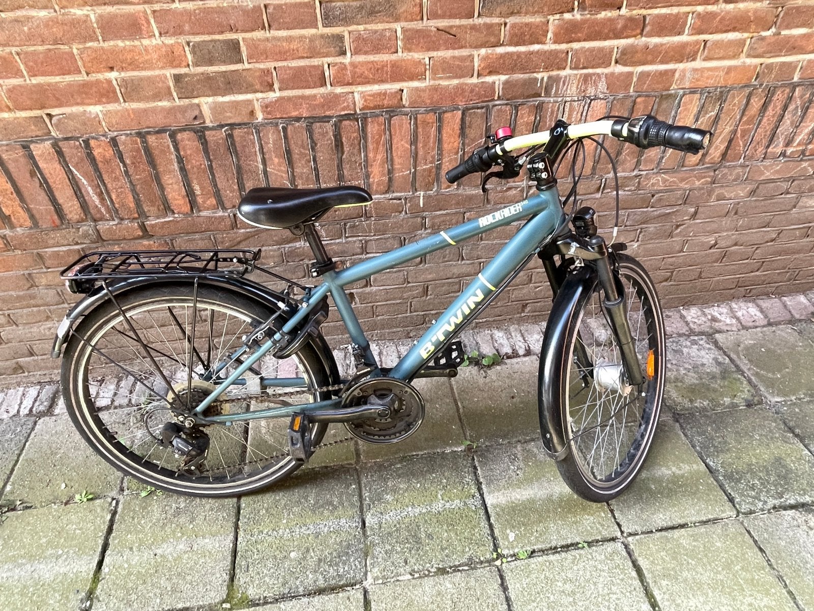 Fiets jongen b’Twin Rockrider 540 24inch groen, Ophalen, Gebruikt, 24 inch, Versnellingen