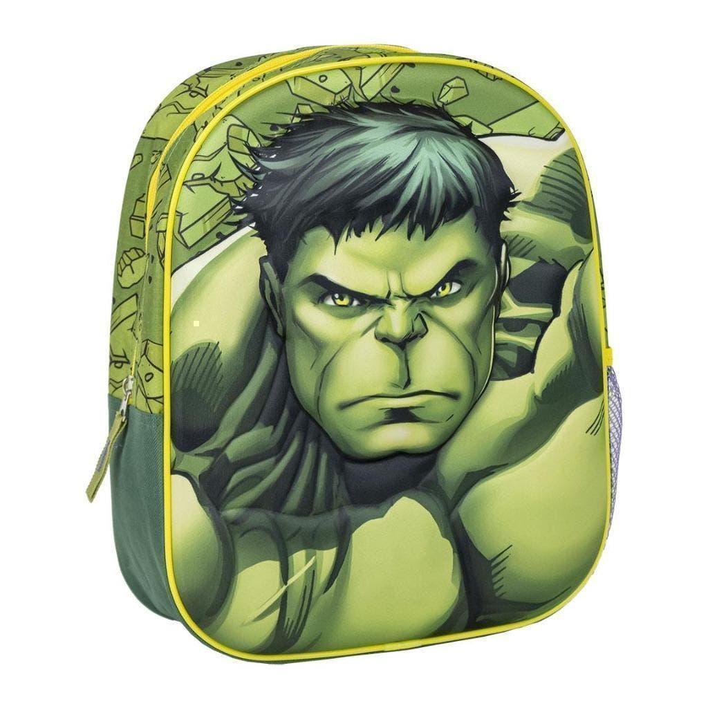 Avengers Rugzak De Hulk - 31 cm - Marvel Rugtas / Schooltas, Disney of Dora, 25 tot 40 cm, Nieuw, Ophalen of Verzenden