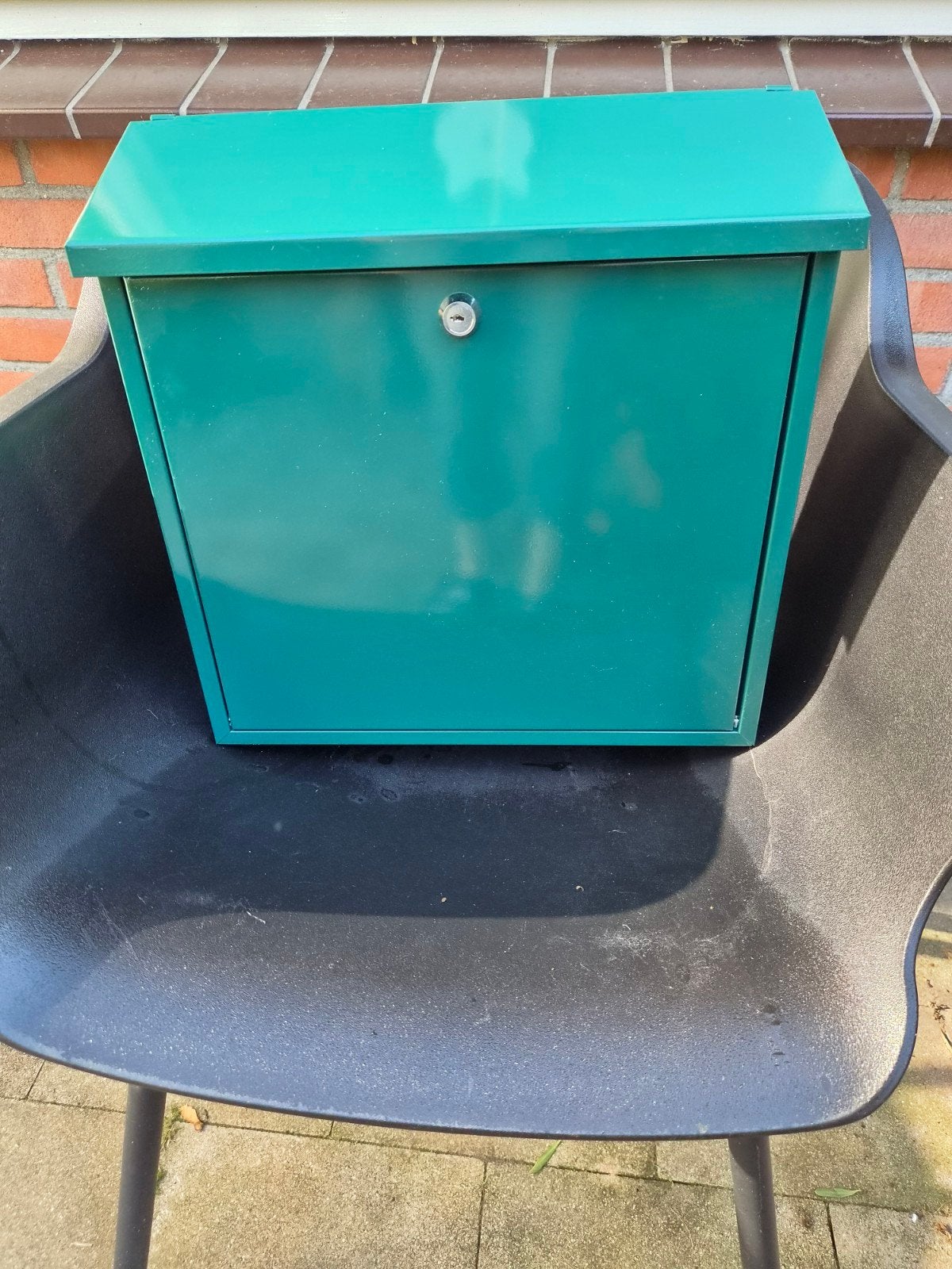 Groene brievenbus nieuw!, Tuin en Terras, Ophalen of Verzenden, Nieuw, IJzer, Wandbrievenbus