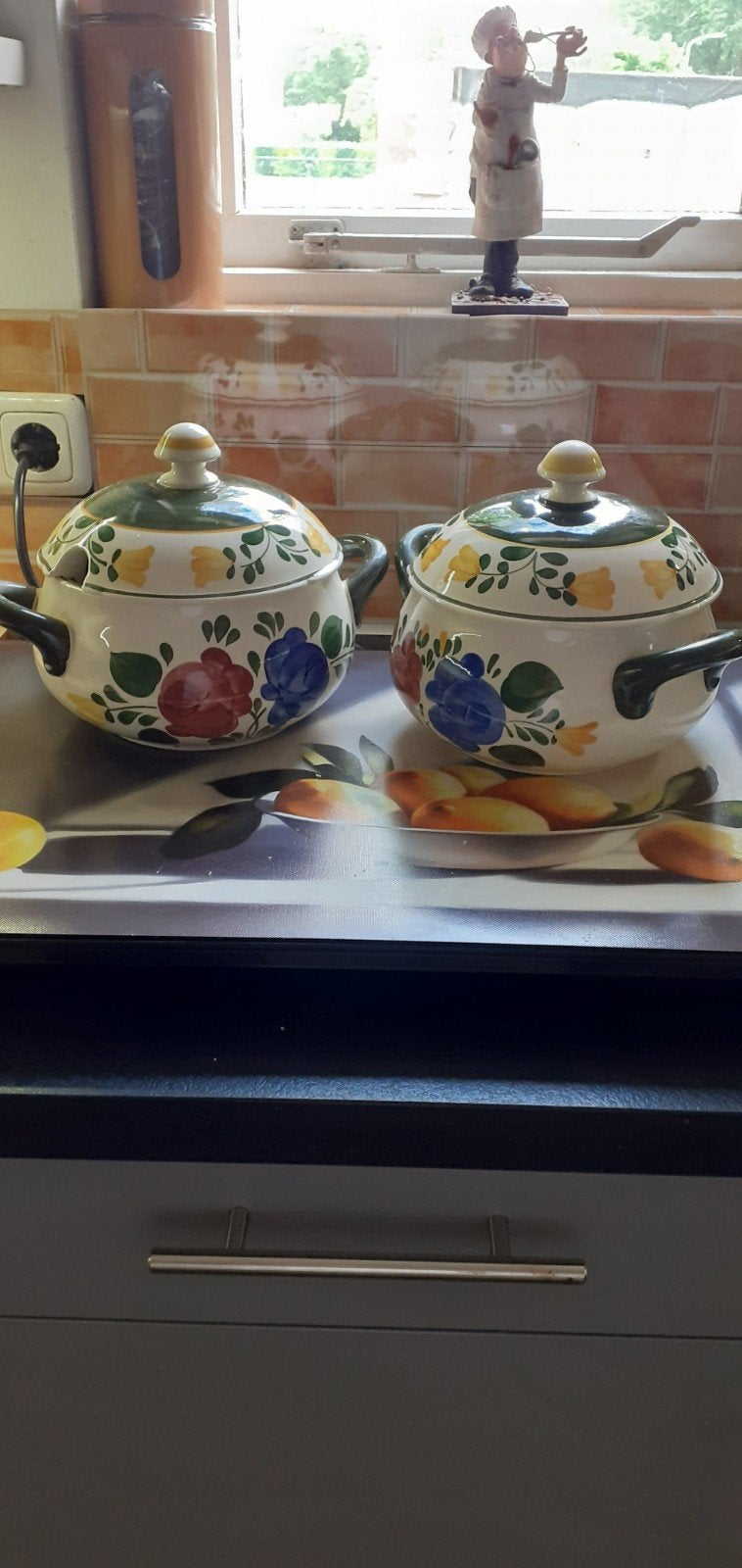 Boerenbont schalen, 17 cm, als nieuw, Ophalen
