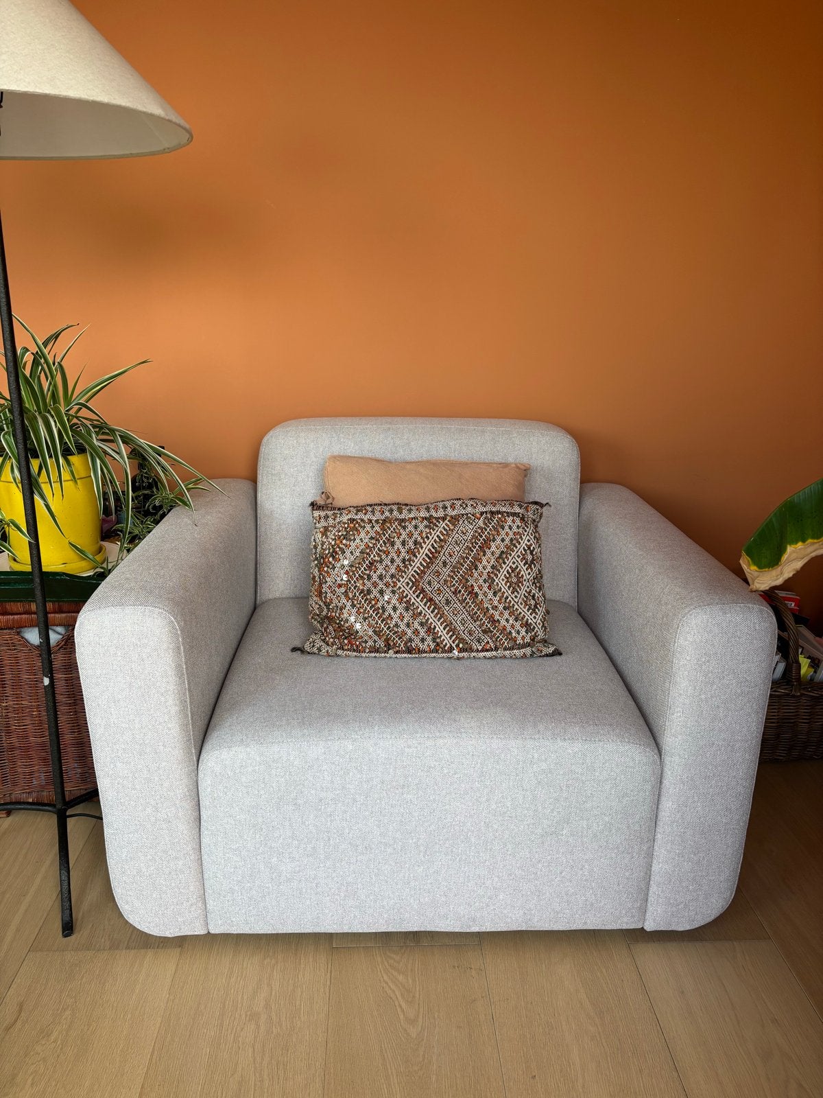 Kave - Comfortabele beige fauteuil - Zo goed als nieuw, Ophalen, Eenpersoons, 75 tot 100 cm, Zo goed als nieuw