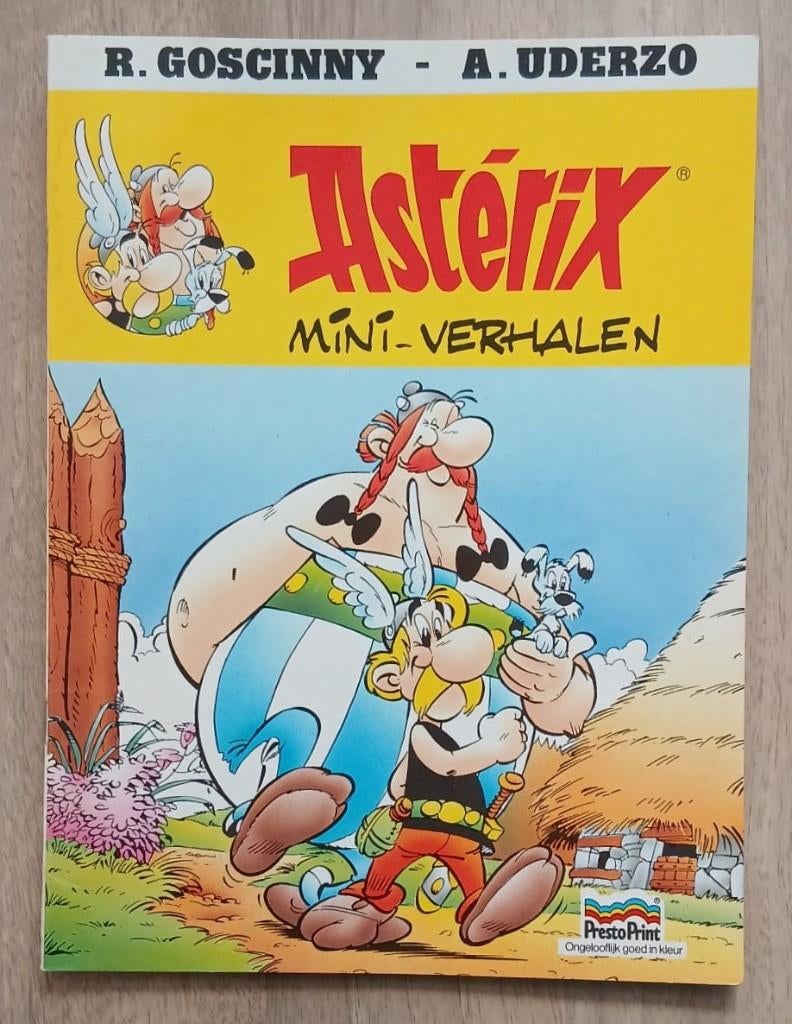 Astérix mini-verhalen. Reclame uitgave Presto Print. 1986., Gelezen, Verzenden, Eén stripboek, Goscinny, René