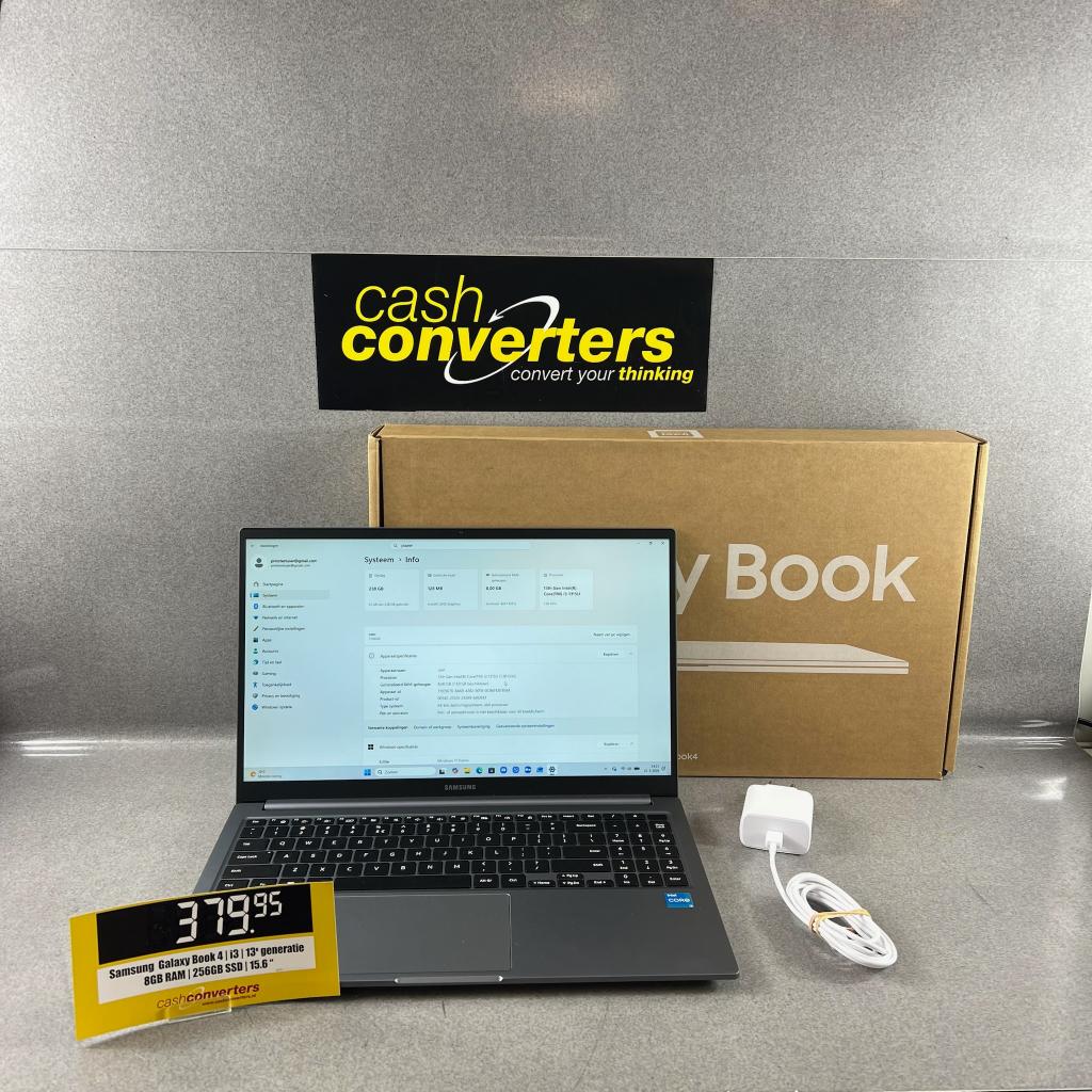 Samsung Galaxy Book 4 | I3 - 13gen | 8GB ram | doos | 400636, Computers en Software, Windows Laptops, I3 13th gen, 2 tot 3 Ghz
