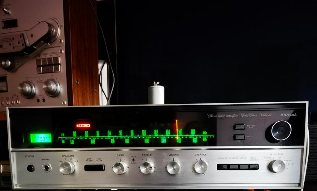 Vintage Sansui 2000a Stereo Receiver, Gebruikt, 60 tot 120 watt, Stereo, Ophalen