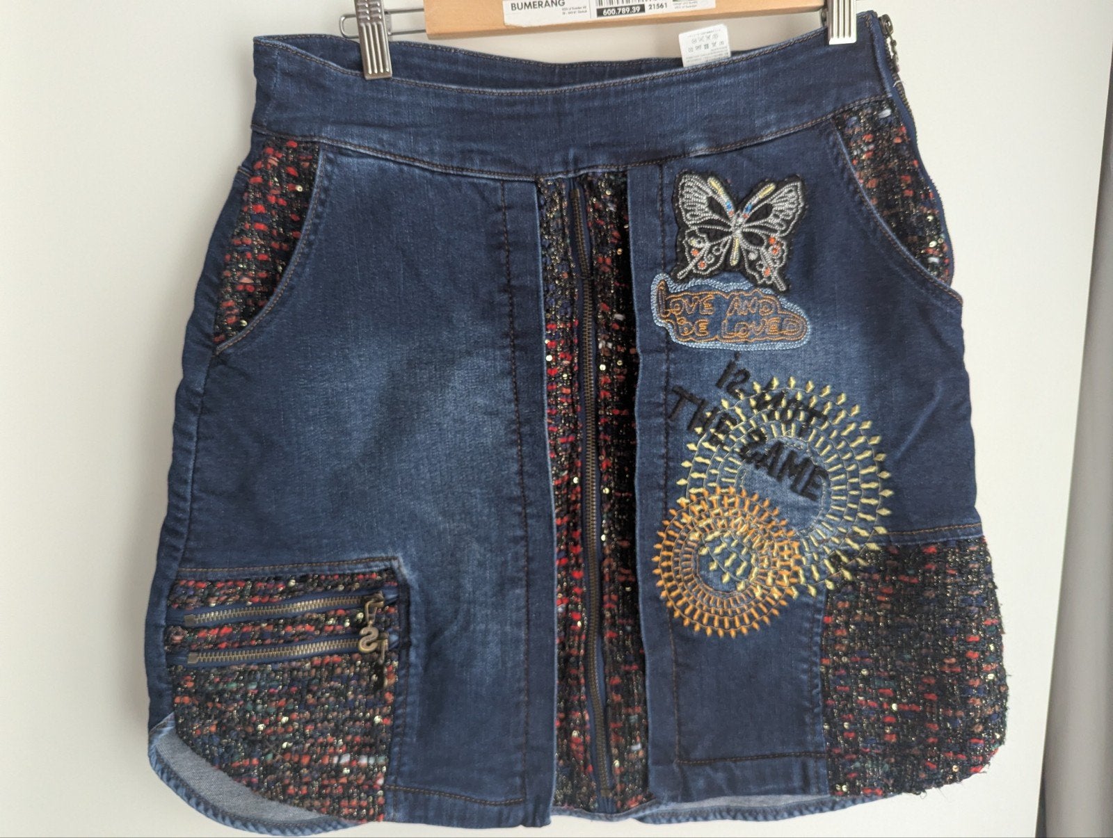 Desigual originele spijker rok maat xl maat 42, Blauw, Maat 42/44 (L), Ophalen of Verzenden, Zo goed als nieuw