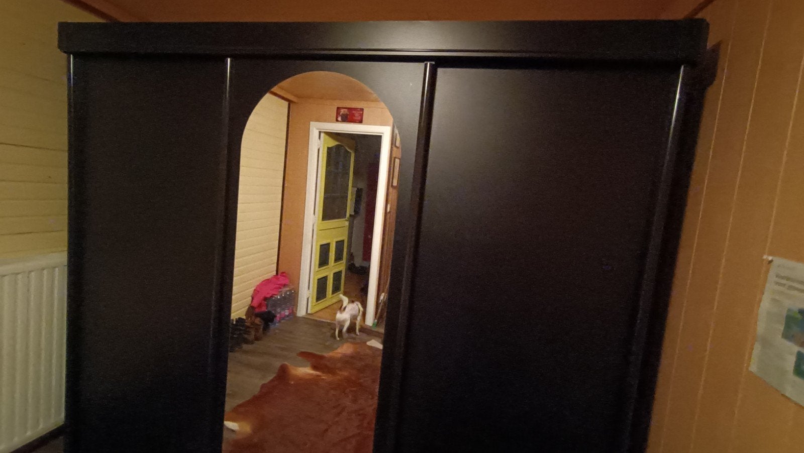 volledige slaapkamer Zwart tweepersoonsbedl, Ophalen, Gebruikt, Zwart, Tweepersoons