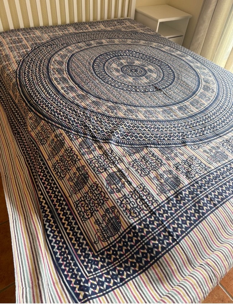 SPREI / BED / STRAND / BANK / 210240 CM ꩜, Meerkleurig, Overige typen, Katoen, Ophalen of Verzenden