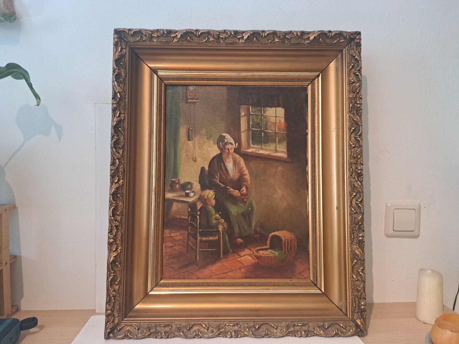 antieke schilderij, Ophalen