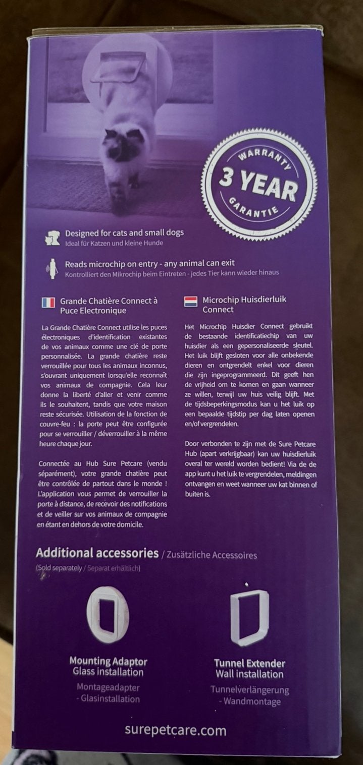 SureFlap Microchip Pet Door Connect XXL kattenluik, Dieren en Toebehoren, Ophalen, Zo goed als nieuw