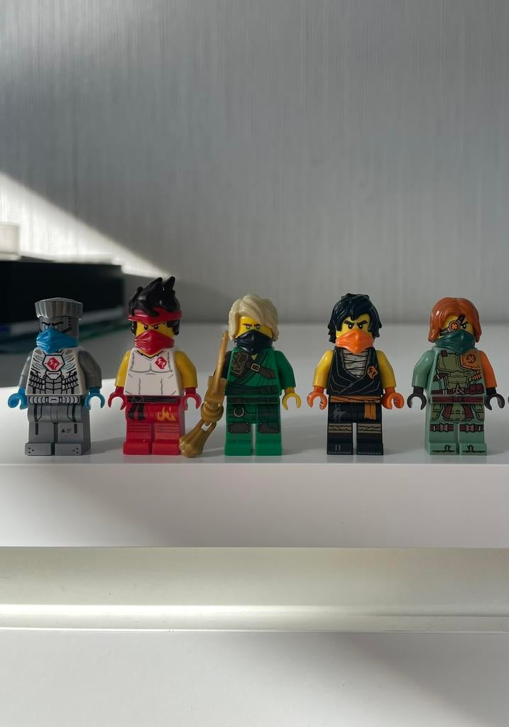 Lego Ninjago Zane, Kai, Lloyd & Cole, Ophalen, Lego, Zo goed als nieuw, Minifiguur