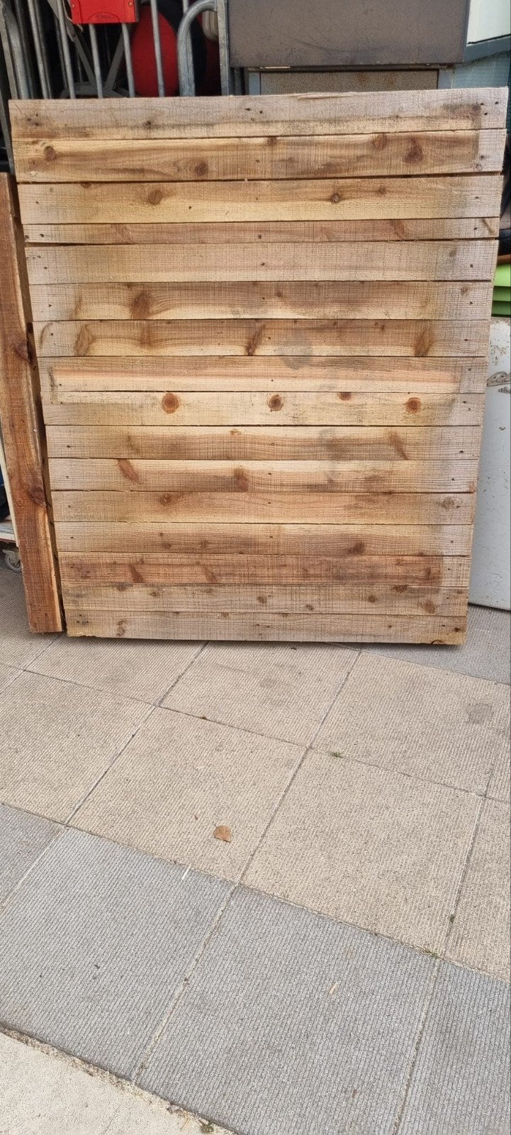 2 mooie pallets,  blokpallets , leuke schutting of decoratie, Tuin en Terras, Ophalen, Hout, Minder dan 3 meter, 1 tot 2 meter