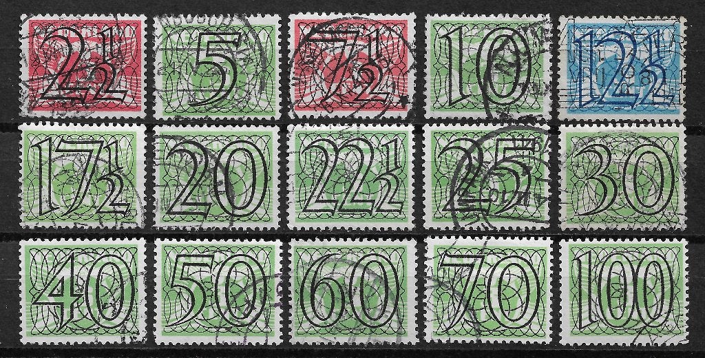nederland nvph 356-371 gestempeld (2) cw 70.00, Postzegels en Munten, Postzegels | Nederland, Ophalen of Verzenden, Na 1940, Gestempeld