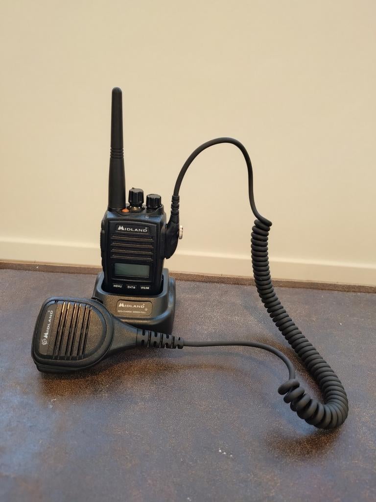 Midland G18 pro + midland MA-25M, Telecommunicatie, Portofoons en Walkie-talkies, Ophalen of Verzenden, Zo goed als nieuw