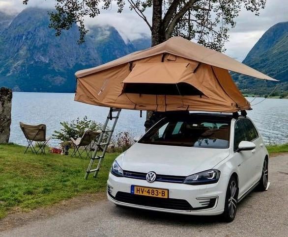 Dare to be Different Daktent 180 met overkapte ingang 2/3p, Caravans en Kamperen, Tenten, tot en met 2, Zo goed als nieuw, Ophalen