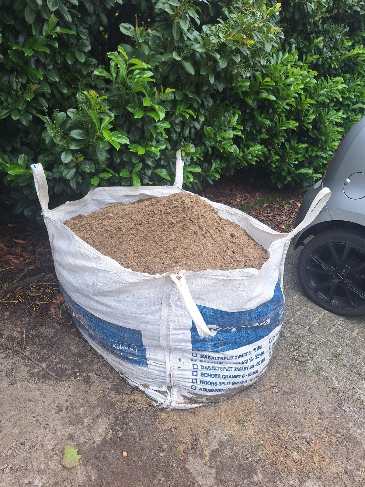 Gratis: één big bag ophoogzand, Ophalen, Gebruikt, Ophoogzand